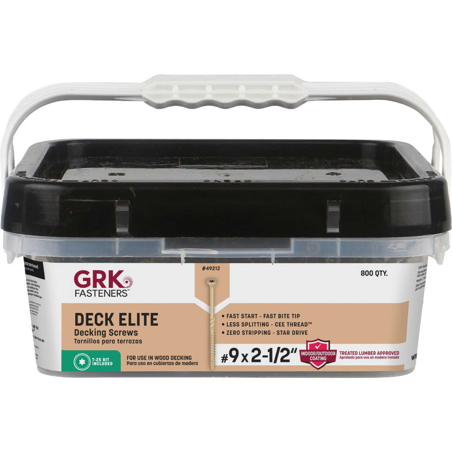 GRK Deck Elite #9 x 2-1/2 In. Star Drive Bugle-Head Deck Screw (800-Count) Image 6