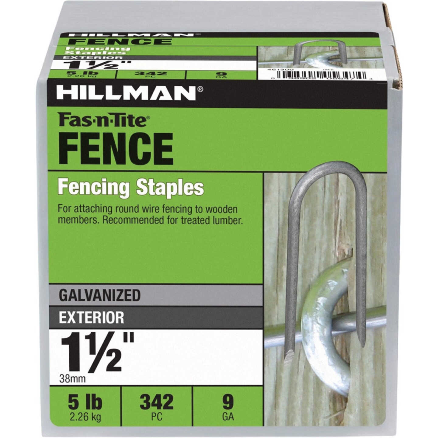 Hillman Fas-n-Tite 1-1/2 In. Hot Dipped Galvanized Fence Staples (5 Lb.) Image 2