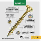 SPAX #10 x 2-1/2 In. T20 Plus Flat Head Yellow Zinc (Interior) Wood Screw (230-Count) Image 2
