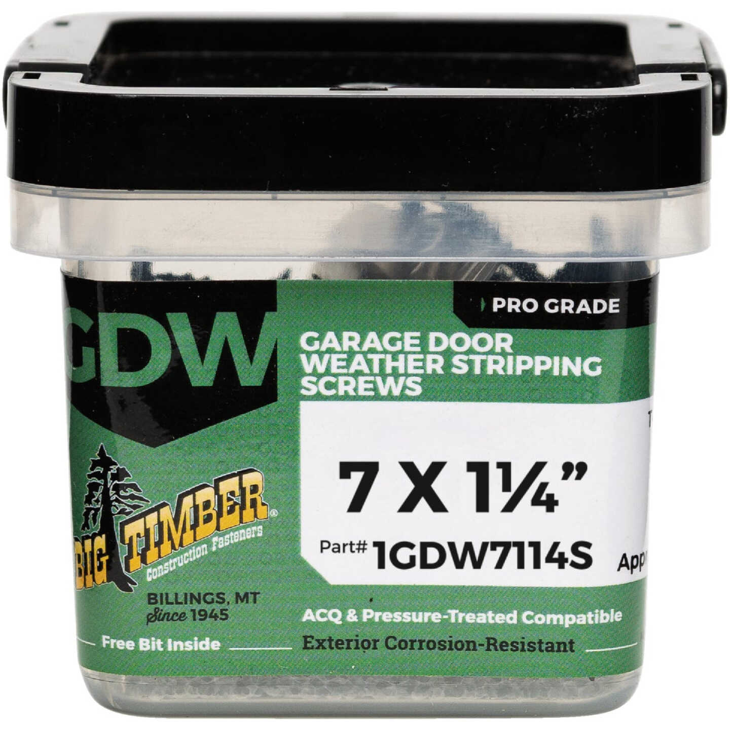 Big Timber #7 x 1-1/4 In. Star Drive Weather Stripping Sandstone Wood Screw (1 Lb.) Image 1