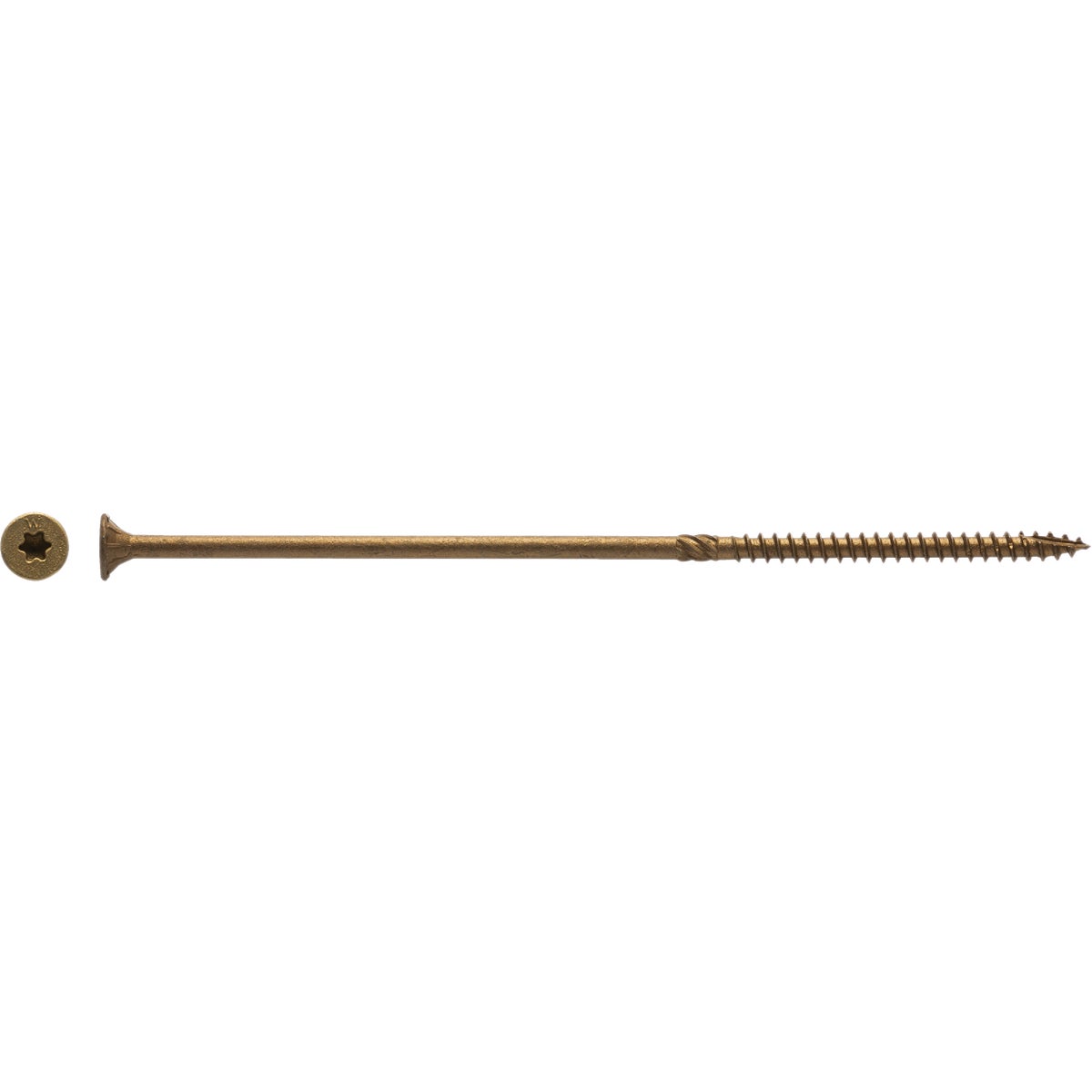 Big Timber #14 x 7 In. Bronze Star Drive Flat Head Wood Screw (25-Count) Image 2