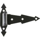 National Hardware Black 7 In. Steel Tee Hinge, (2-Pack) Image 1