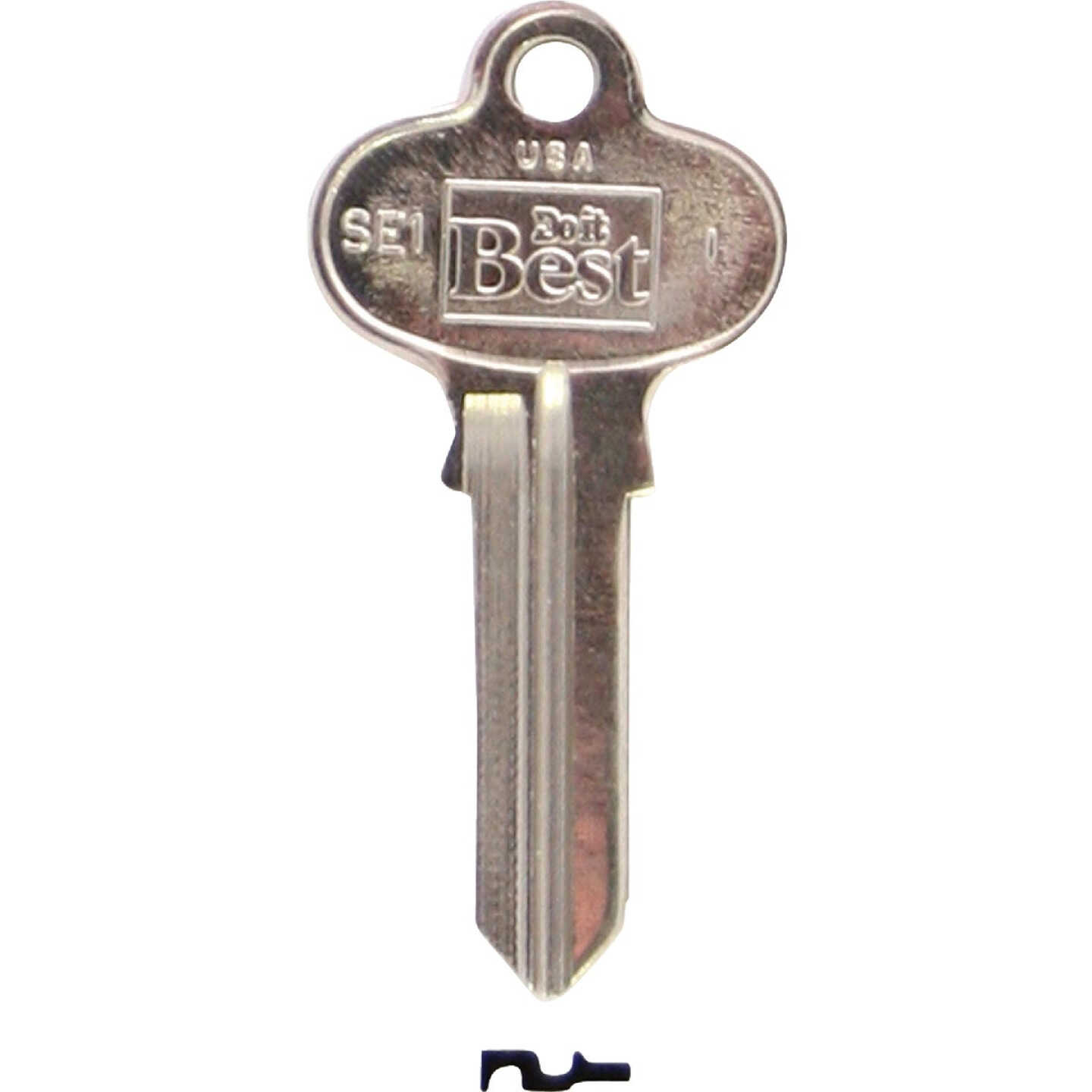 Do it Best Segal Nickel Plated House Key, SE1 / 1022 DIB (10-Pack) Image 1