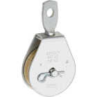 National Hardware 2 In. O.D. Single Swivel Eye Steel Rope Pulley Image 1
