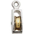 National Hardware 1 In. O.D. Single Fixed Eye No-Rust Rope Pulley Image 1