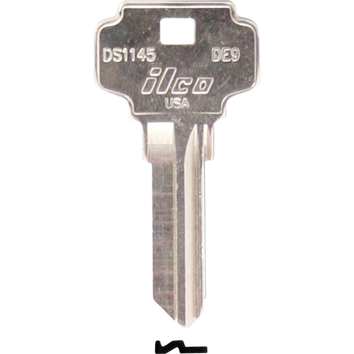ILCO Dexter Nickel Plated House Key, DE9 / DS1145 (10-Pack) Image 1