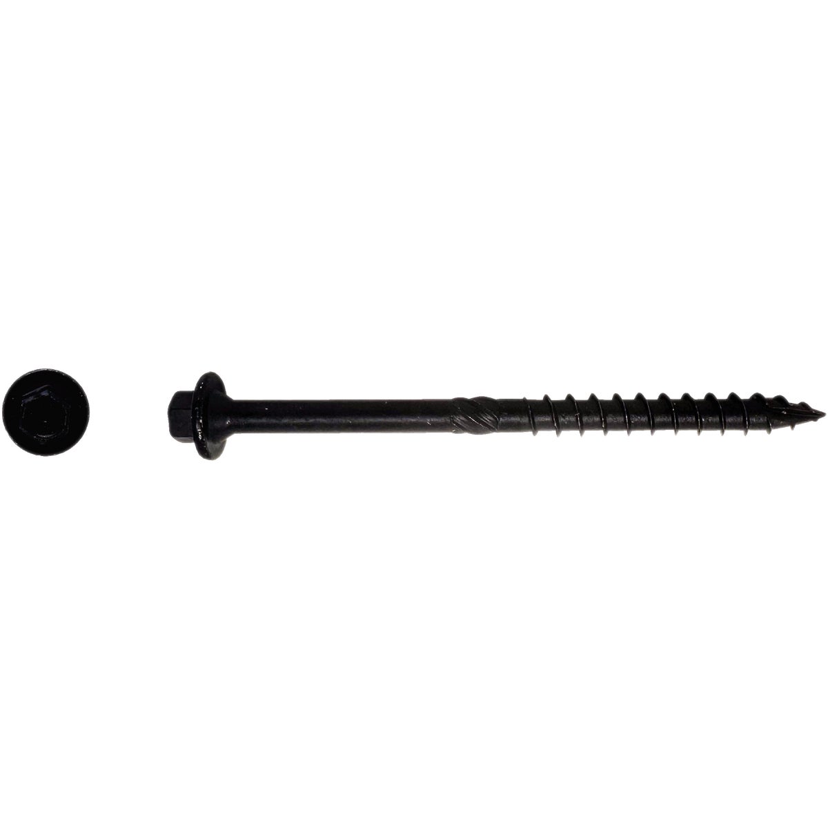 Big Timber #17 x 4 In. Hex Head Black Structure Screw (25-Count) Image 2
