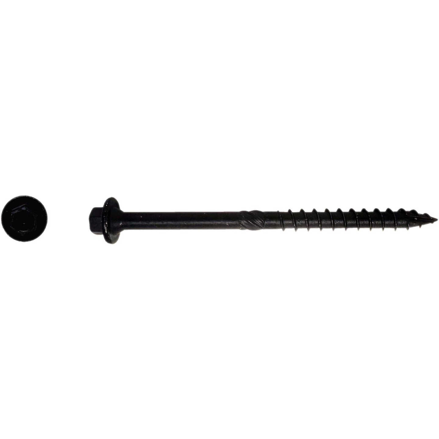 Big Timber #17 x 4 In. Hex Head Black Structure Screw (25-Count) Image 2