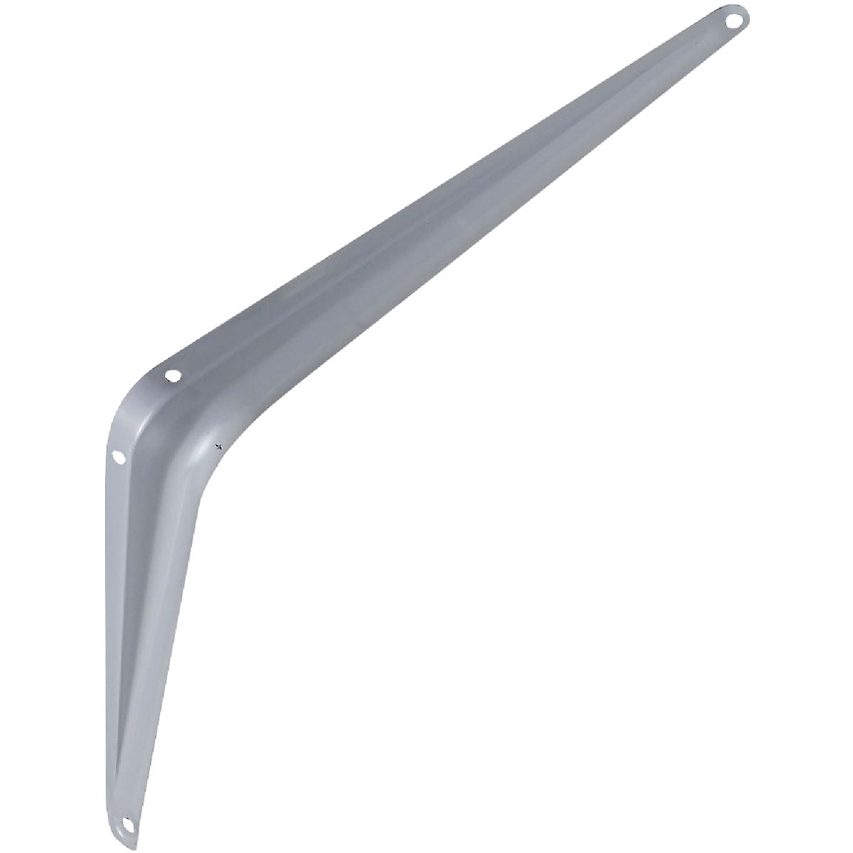 National Hardware 8 In. D. x 10 In. H. Gray Steel Shelf Bracket Image 1