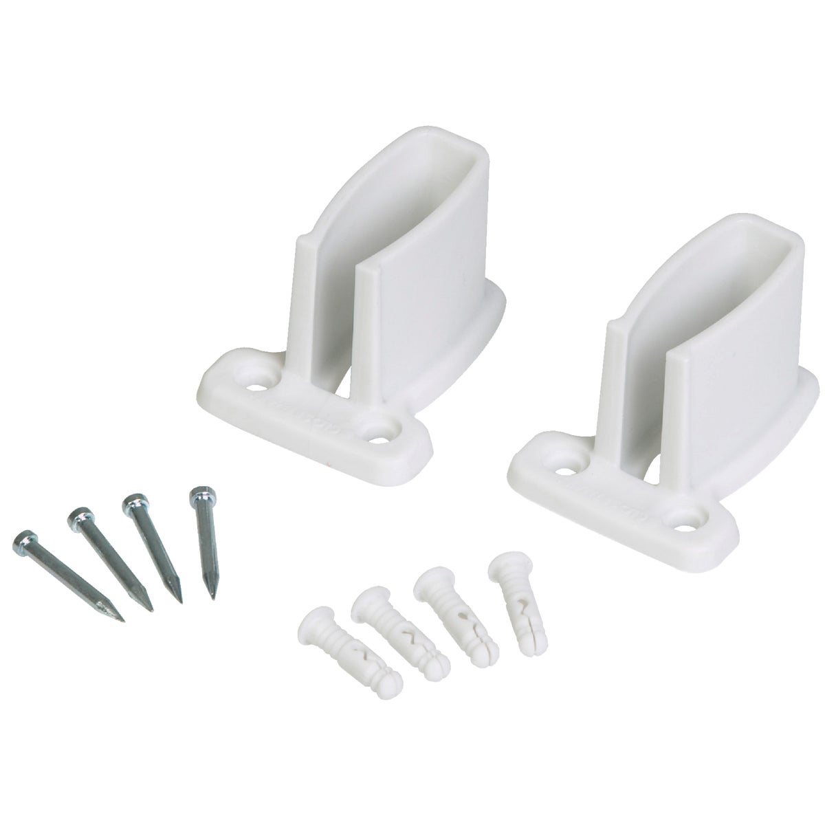Closetmaid TotalSlide White Wire Shelf End Bracket (4-Count) Image 1