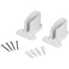 Closetmaid TotalSlide White Wire Shelf End Bracket (4-Count) Image 1