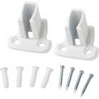ClosetMaid SuperSlide White Resin Wire Shelf End Bracket (12-Pack) Image 1