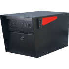 Mail Boss Mail Manager Black Steel Locking Security Post Mount Mailbox Image 1