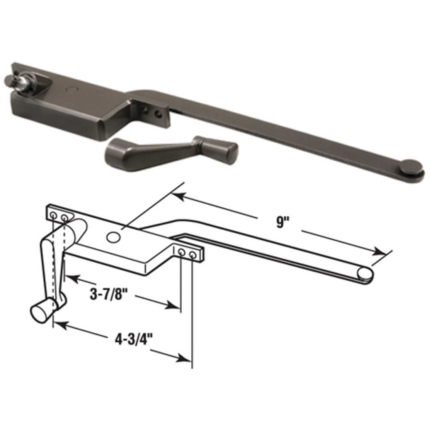 Prime-Line Left Hand Bronze Casement Operator Image 1