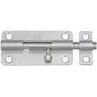 National Hardware 4 In. Stainless Steel Door Barrel Bolt Image 1