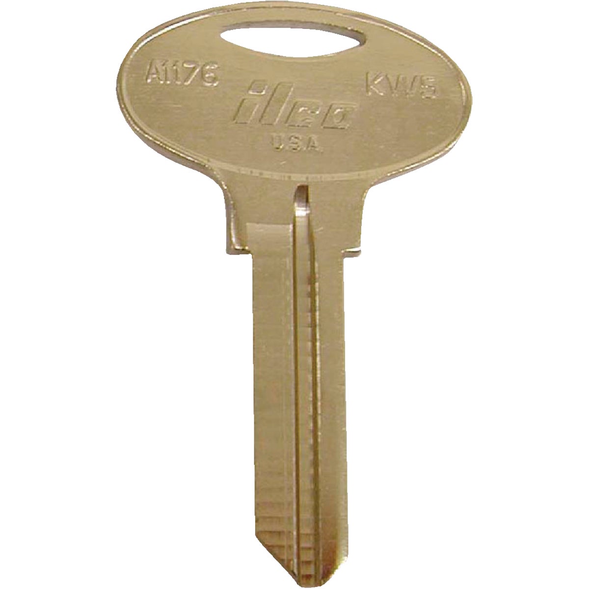 ILCO Kwikset Nickel Plated House Key, KW5 / A1176 (10-Pack)