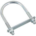 National Hardware 1/2 In. x 3-1/2 In. x 6 In. Zinc Round U Bolt Image 1