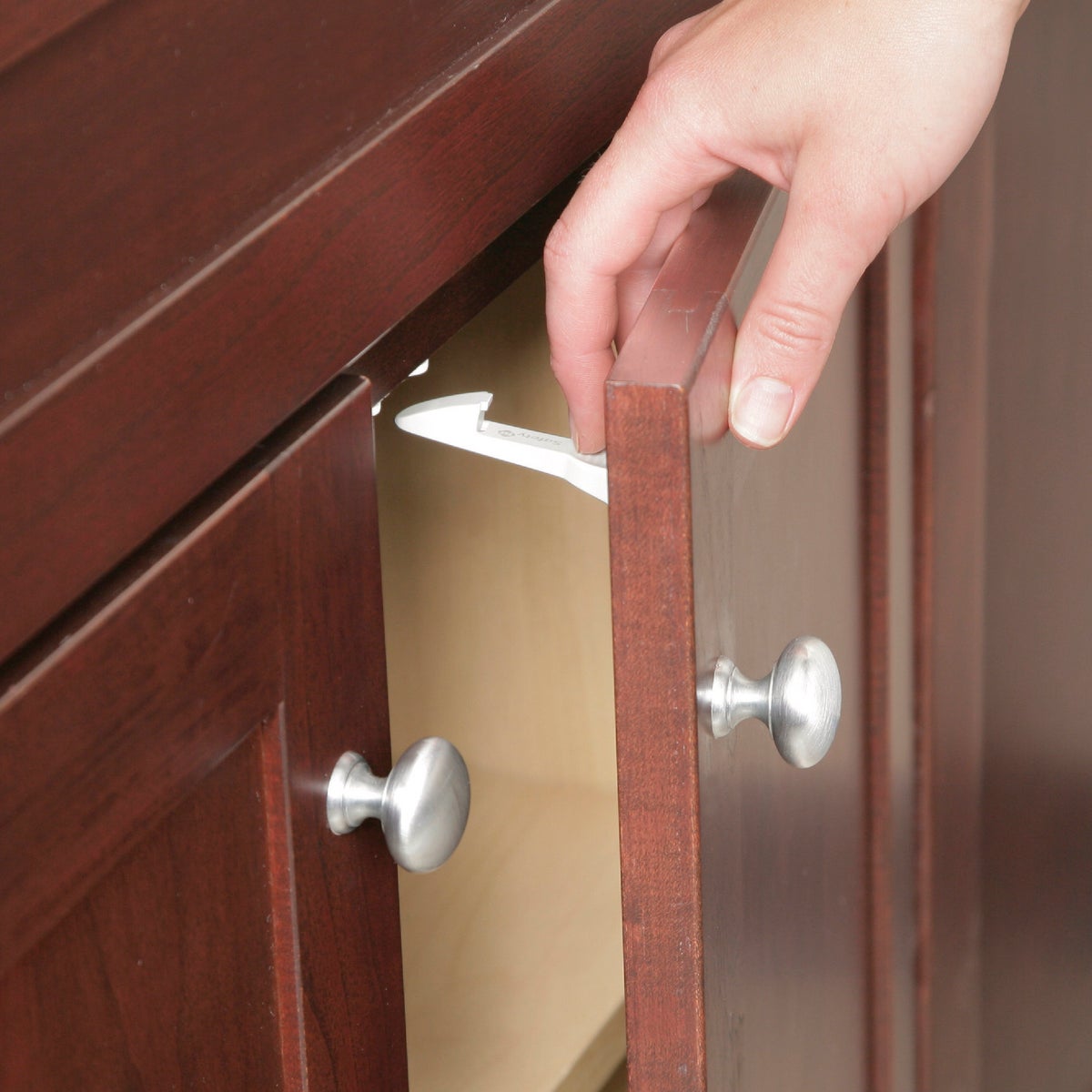 Safety 1st Spring-Loaded Cabinet & Drawer Latch (10-Count) Image 2