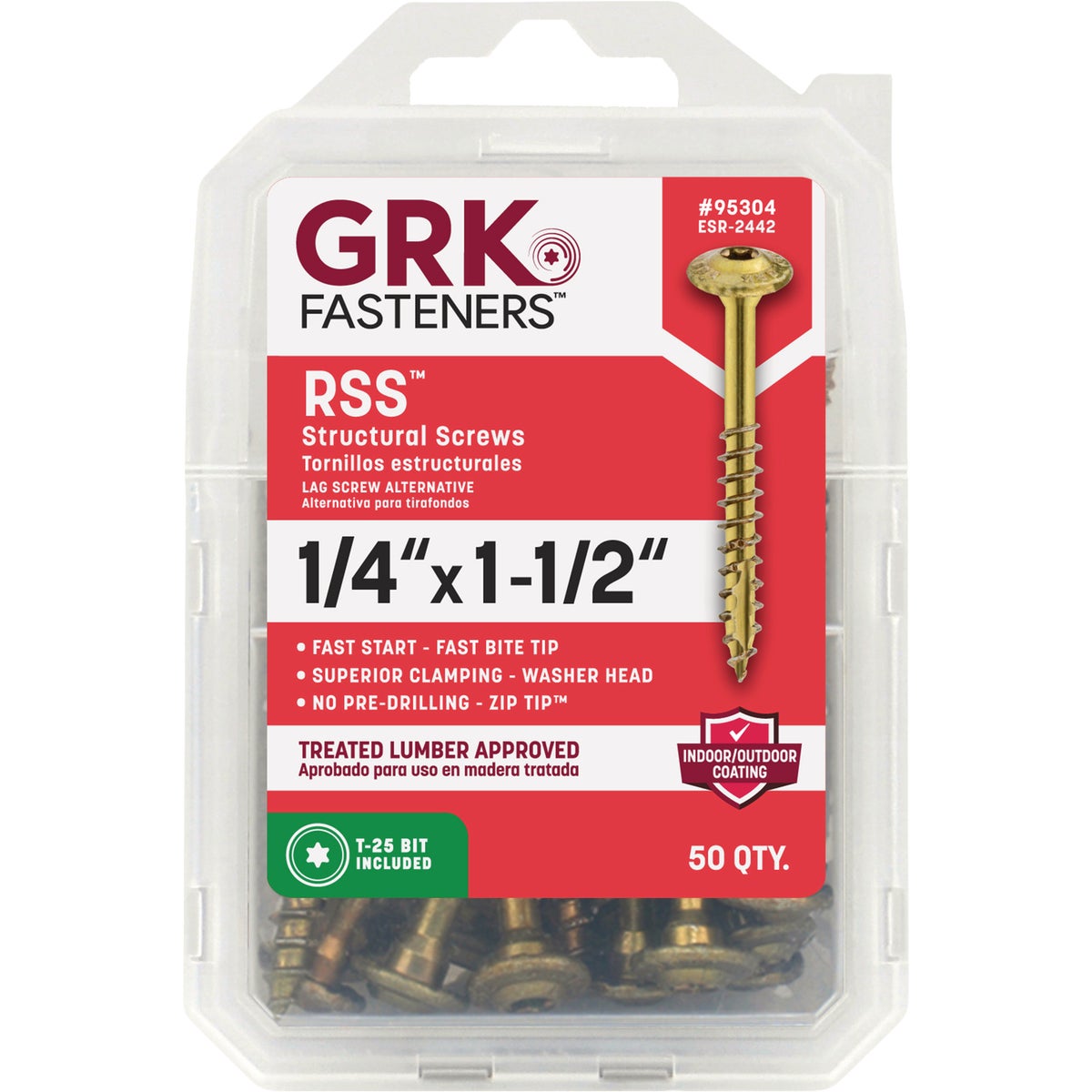 GRK RSS 1/4 In. x 1-1/2 In. Rugged Structural Screw (50-Count) Image 4