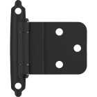 Amerock 3/8 In. Matte Black Inset Self Closing Face Mount Cabinet Hinge (10-Pack) Image 1