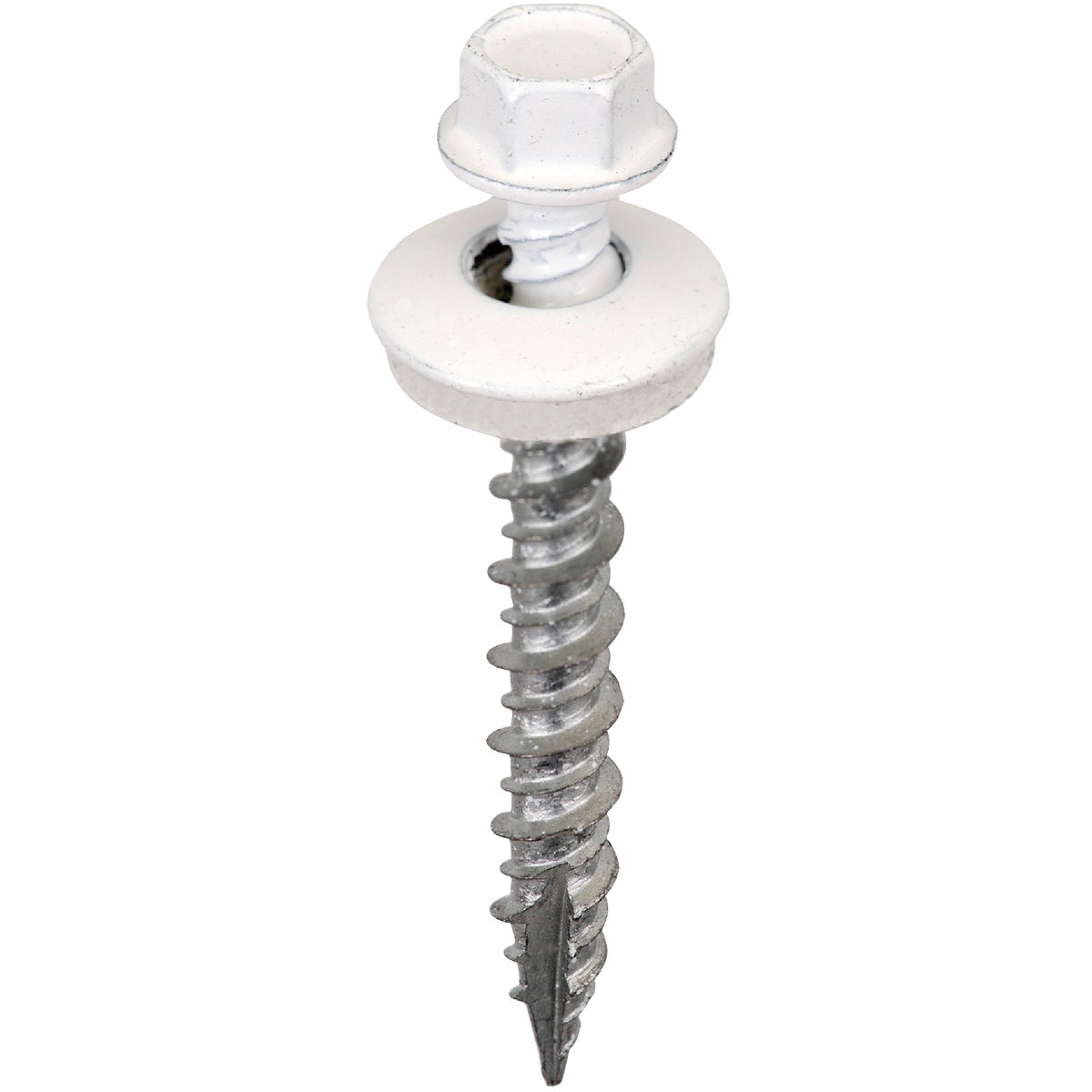 Acorn International 1-1/2 In. Washered Bright White Metal To Wood Screw (250-Count)