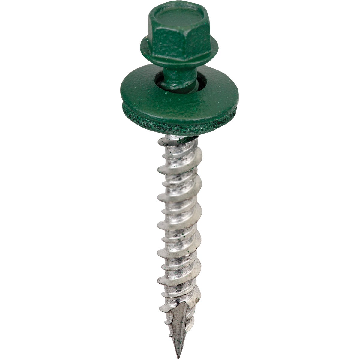 Acorn International 1-1/2 In. Washered Green Metal To Wood Screw (250-Count)