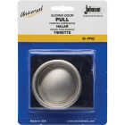 Johnson Hardware 2-1/8 In. Dia. Satin Nickel Snap-In Flush Cup Pocket Door Pull (2-Count) Image 2