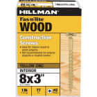 Hillman Fas-n-Tite #8 x 3 In. Phillips Bugle Head Interior Construction Wood Screw (77-Count) Image 1
