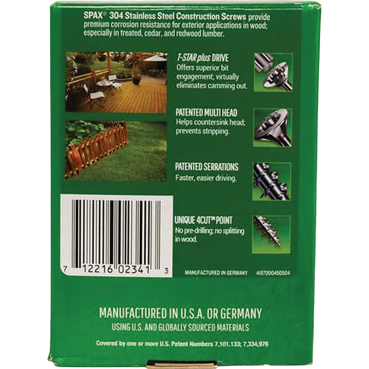 SPAX #9 x 2 In. T20 Plus Flat Head 304 Stainless Steel (Exterior Rated) Wood Screw (125-Count) Image 7