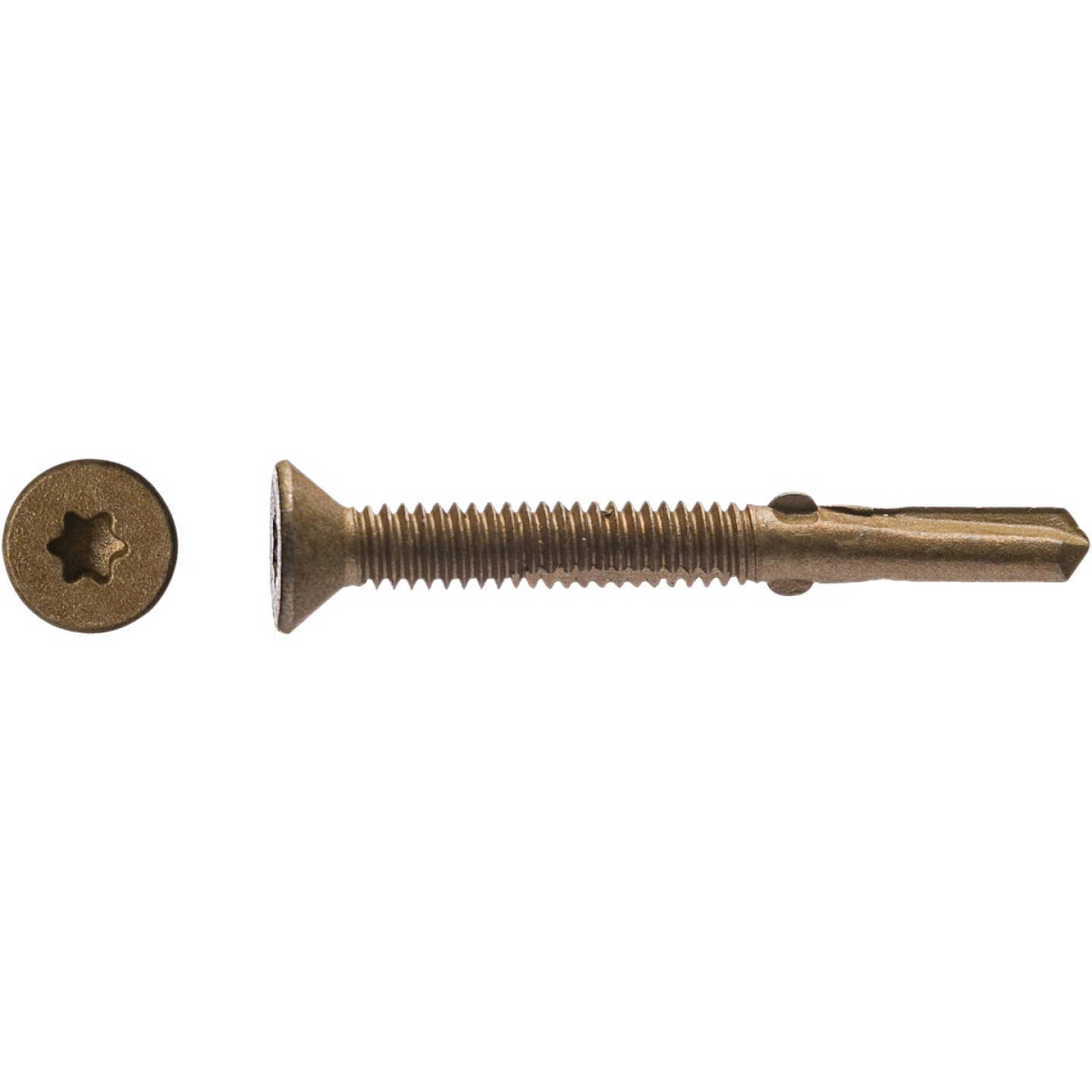 Big Timber #12 x 2-1/2 In. Flat Head Self-Drilling Wood to Metal Screw (1 Lb.) Image 2