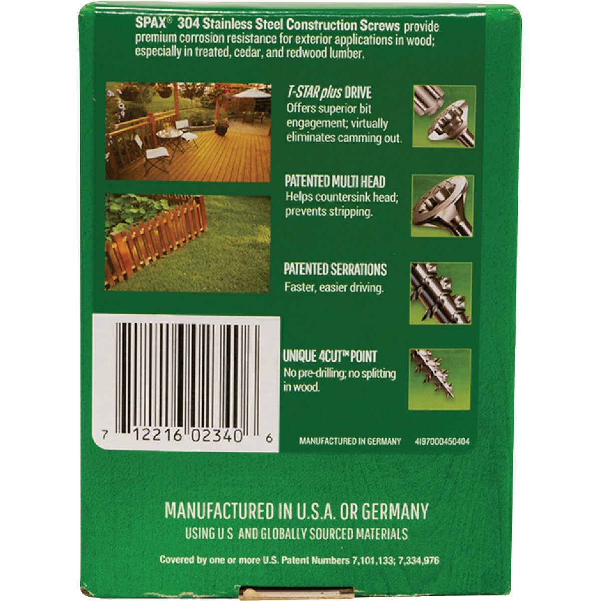 SPAX #9 x 1-1/2 In. T20 Plus Flat Head 304 Stainless Steel (Exterior Rated) Wood Screw (155-Count) Image 4