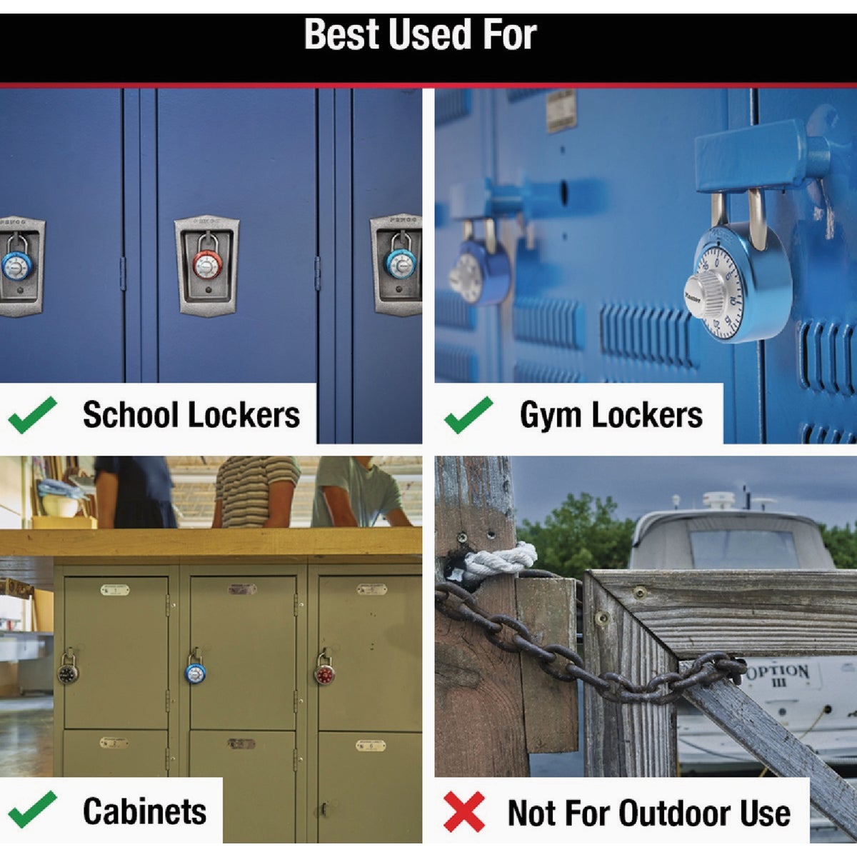 Master Lock 1-7/8 In. Combination Dial Padlock with Aluminum Cover Image 3