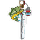 Lucky Line Fishing Pole Design Decorative House Key, SC1 Image 1