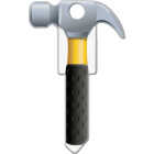 Lucky Line Hammer Design Decorative House Key, KW11 Image 1