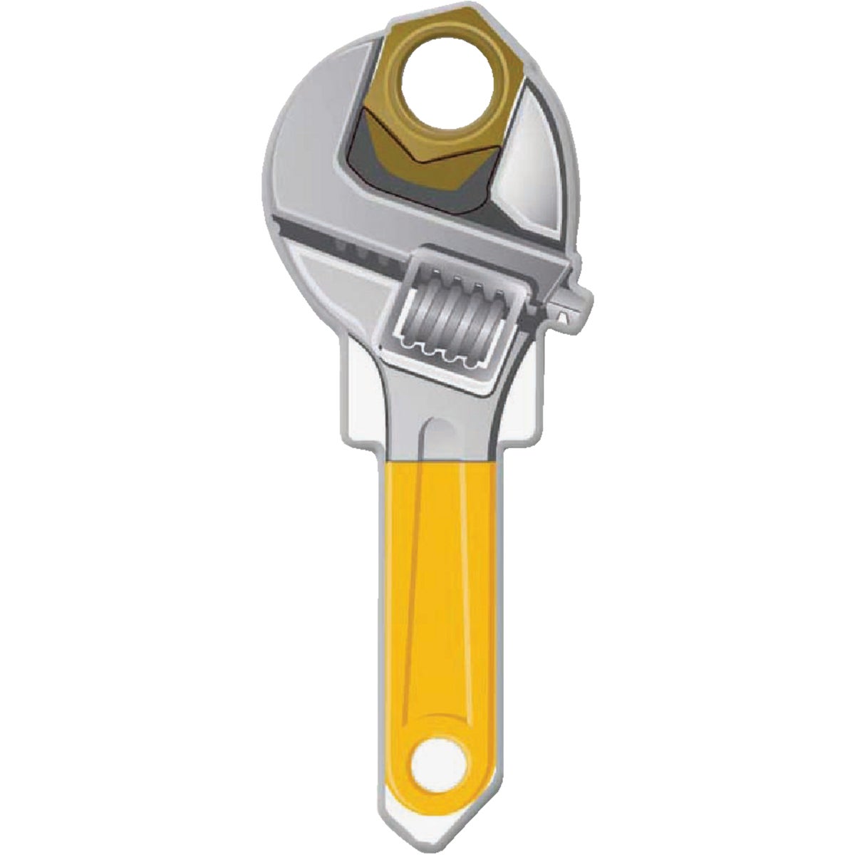 Lucky Line Wrench Design Decorative House Key, SC1  Image 1