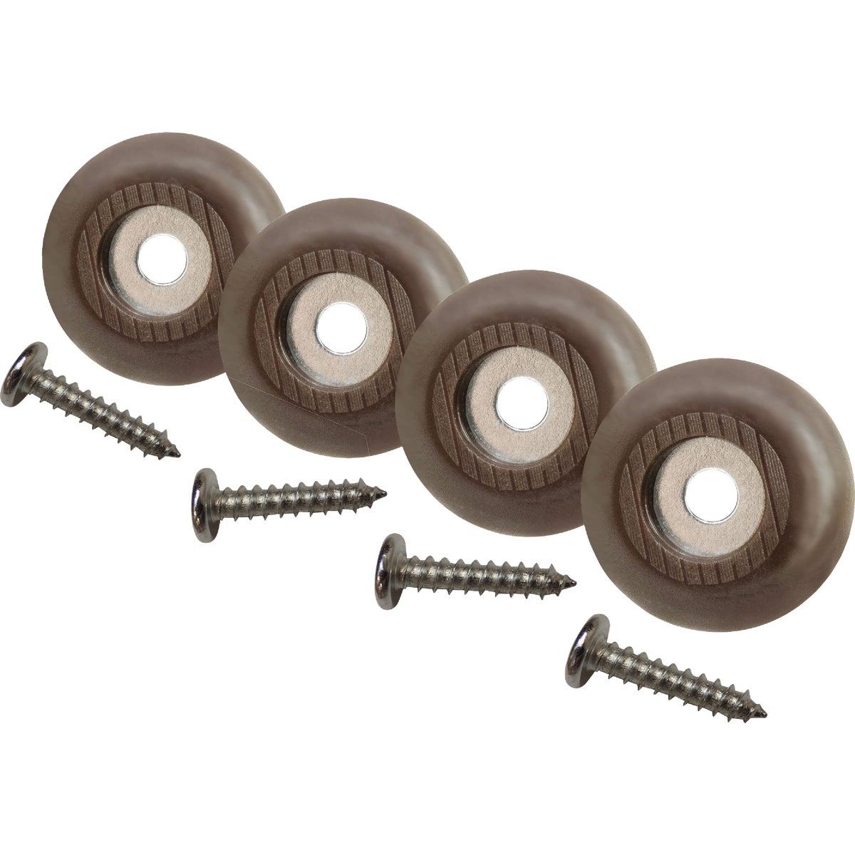 Super Sliders 1 In. Anti-Skid Screw-On Beige Furniture Pad (4-Piece) Image 7
