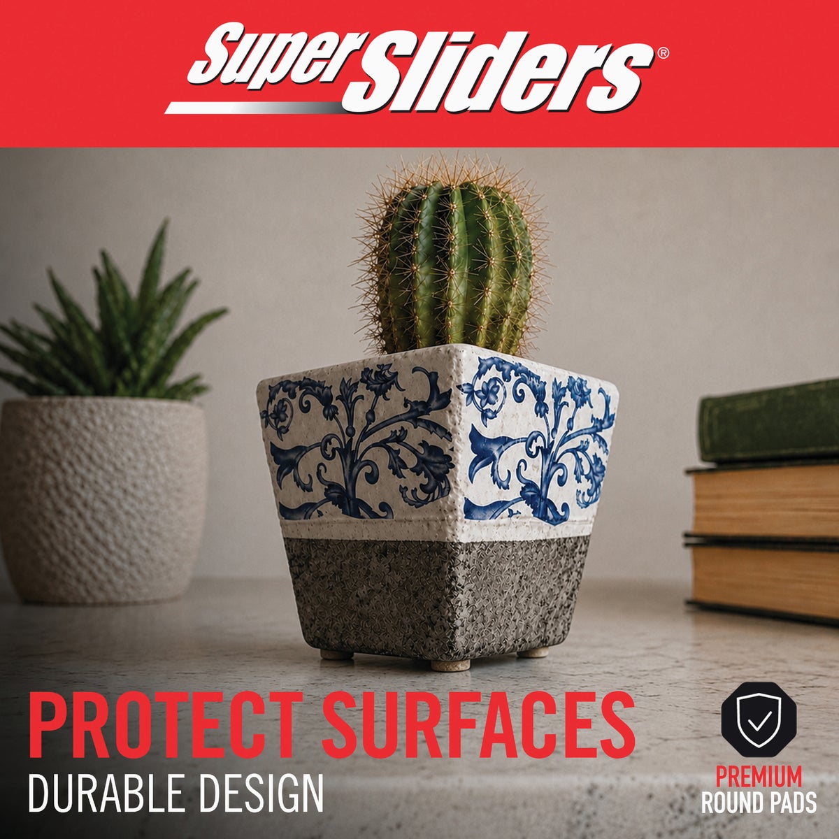 Super Sliders 3/8 In. Round Beige Felt Furniture Pad (84-Piece) Image 5