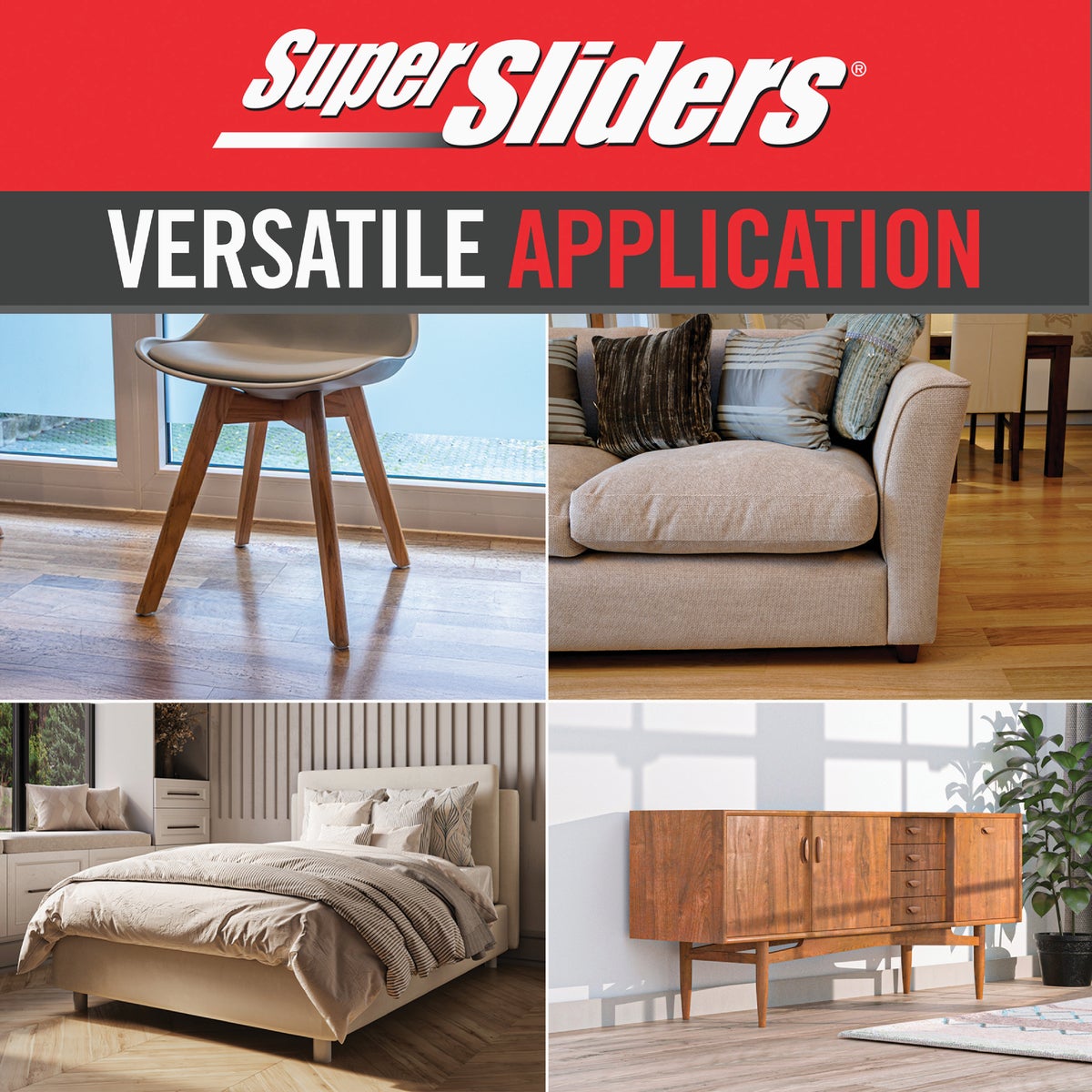Super Sliders 3/8 In. Round Beige Felt Furniture Pad (84-Piece) Image 6