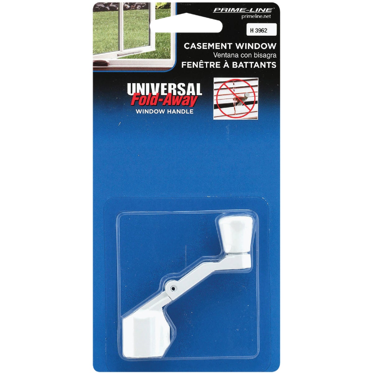 Prime-Line White Folding Crank Handle Image 2