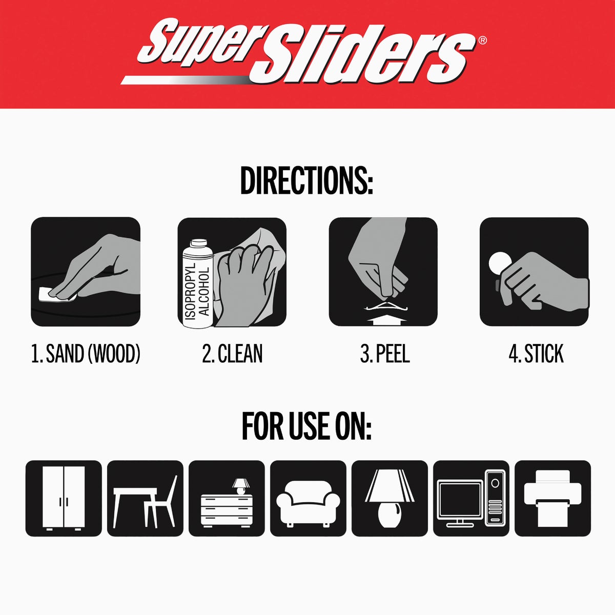 Super Sliders 3/8 In. Round Brown Felt Furniture Pads (84-Piece) Image 7