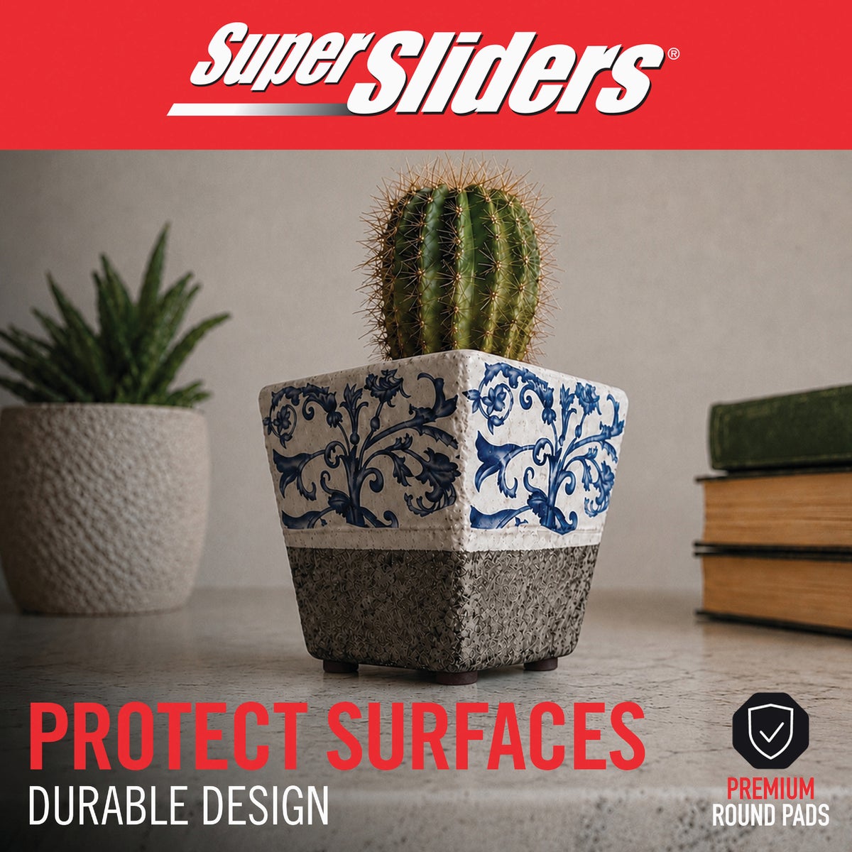 Super Sliders 3/8 In. Round Brown Felt Furniture Pads (84-Piece) Image 5