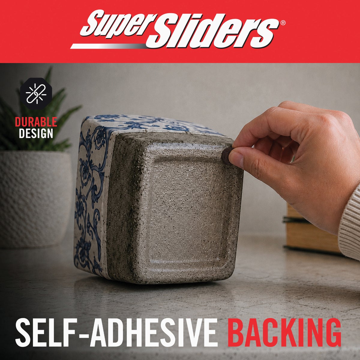 Super Sliders 3/8 In. Round Brown Felt Furniture Pads (84-Piece) Image 3