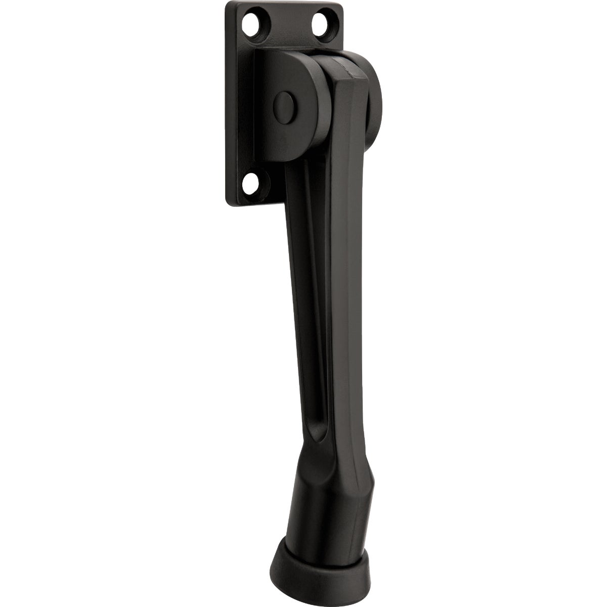 National Hardware 5 In. Matte Black Kickdown Door Stop