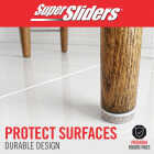 Super Sliders 1 In. Round Beige Felt Furniture Pads (16-Piece) Image 5