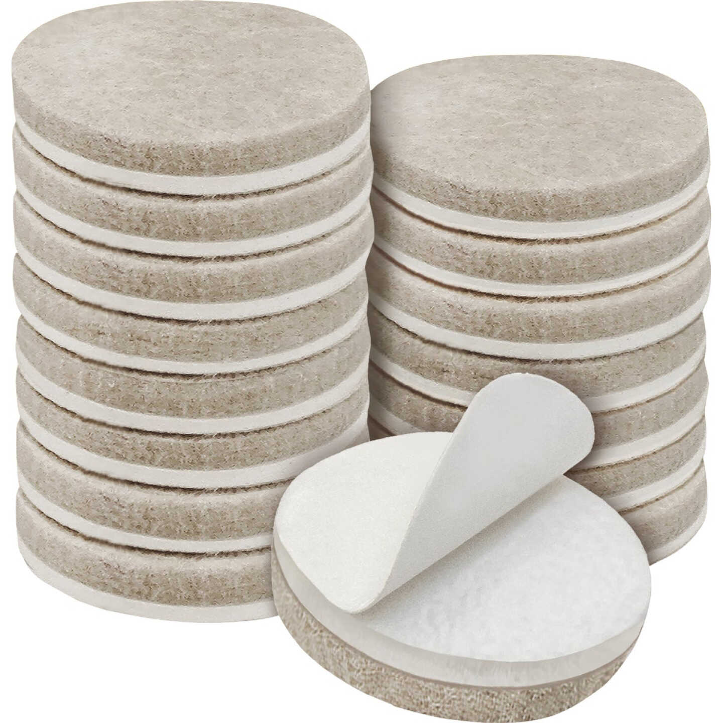 Super Sliders 1 In. Round Beige Felt Furniture Pads (16-Piece) Image 8