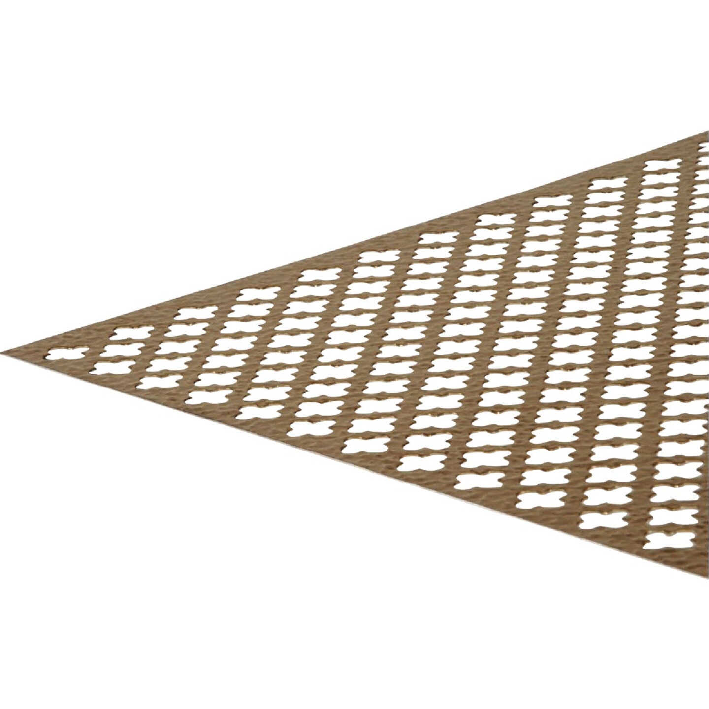 Hillman SteelWorks 0.020 In. x 24 In. x 36 In. Anodized Aluminum Gold Cloverleaf Decorative Sheet Image 1