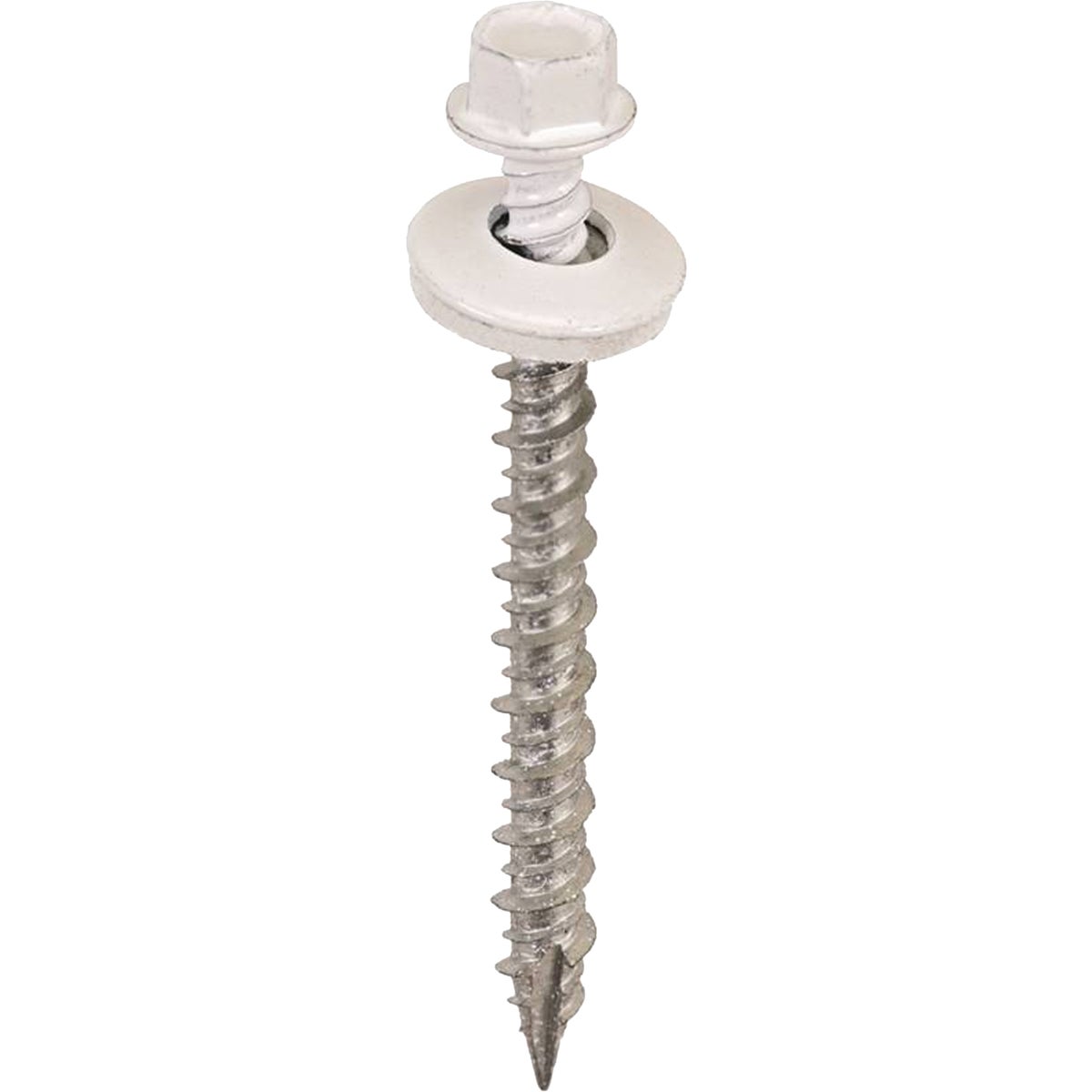 Acorn International 2 In. Washered Bright White Metal To Wood Screw (250-Count) Image 1