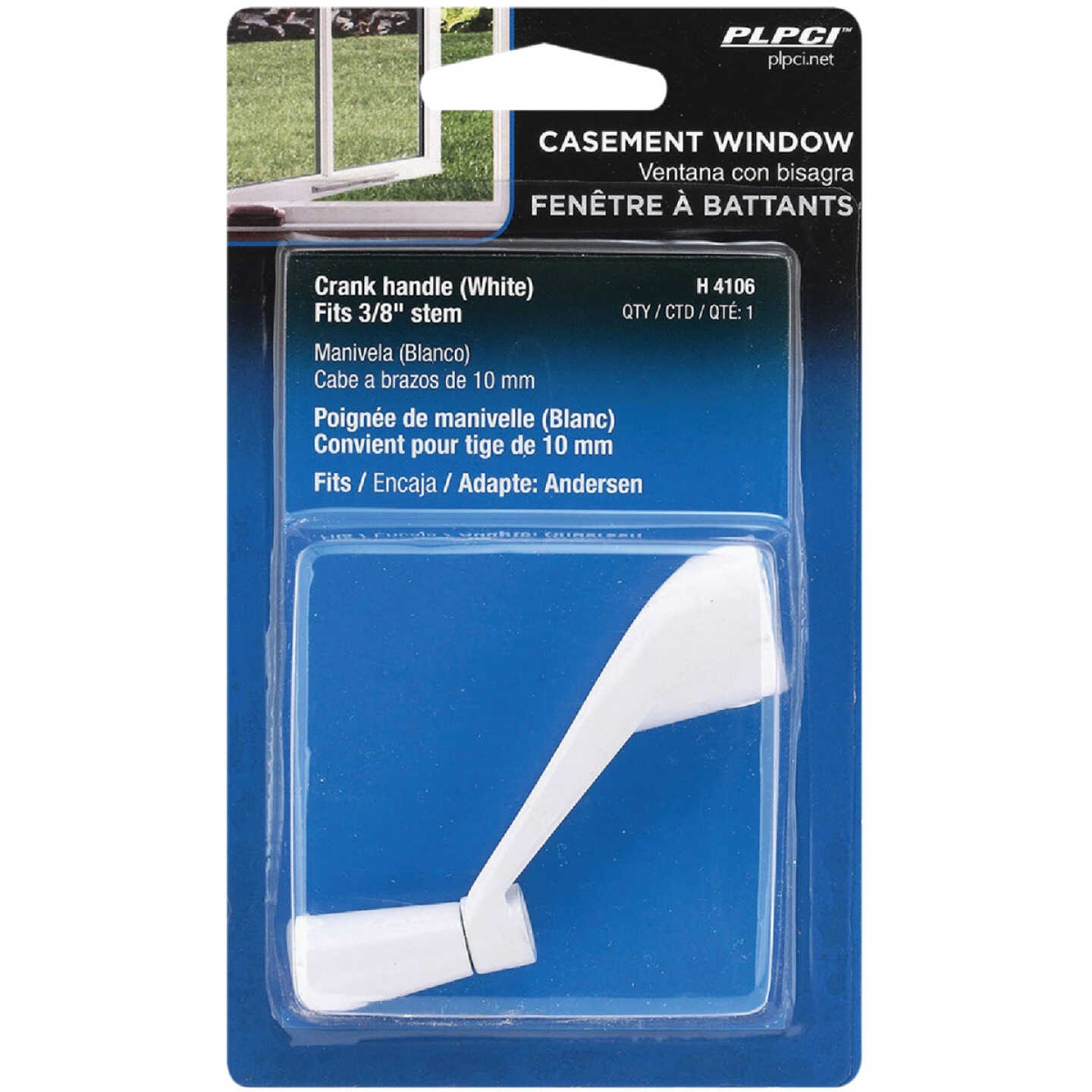 Prime-Line 3/8 In. White Crank Handle Image 2