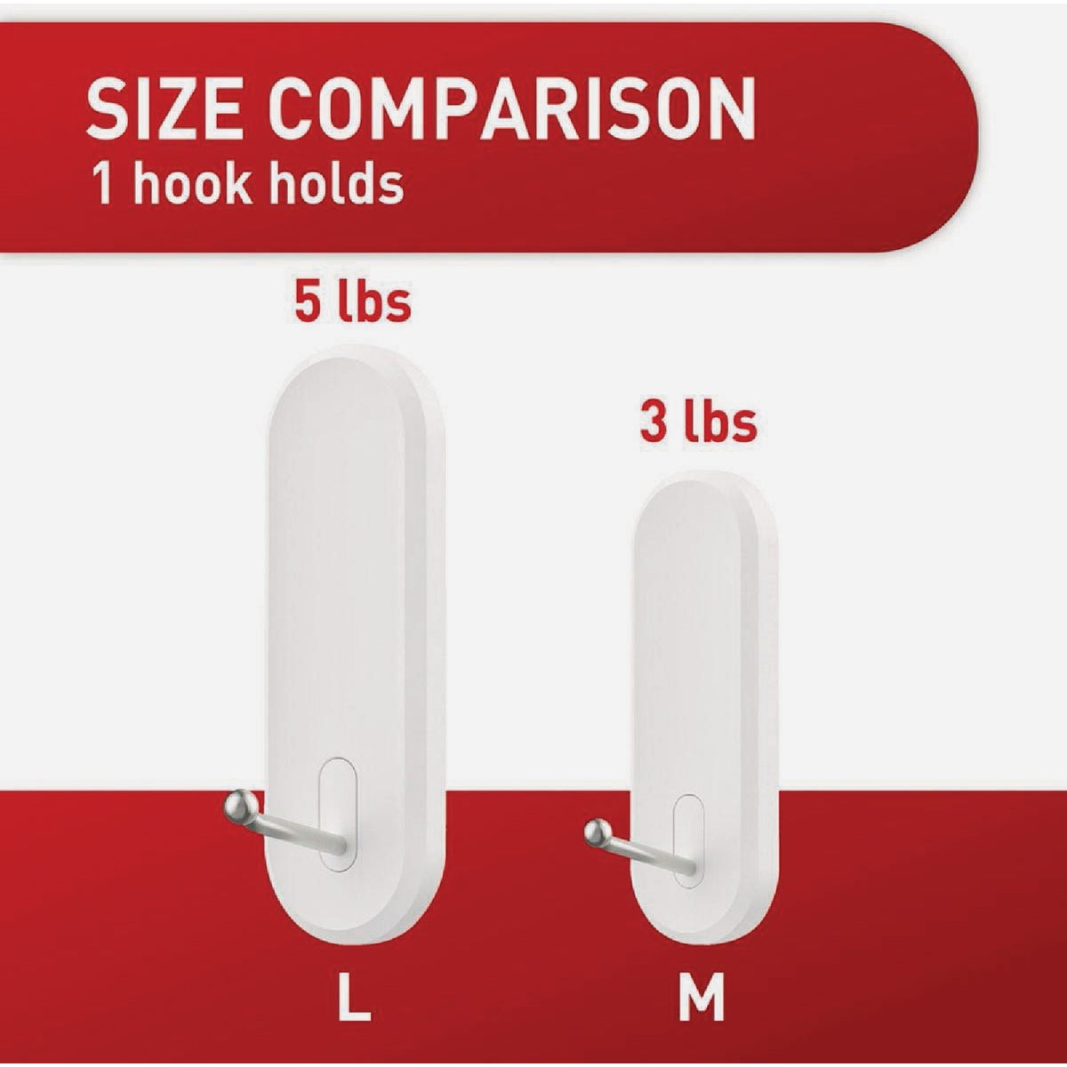 Command Medium Wire Hook Value Pack, White, 7 Hooks, 12 Strips Image 5