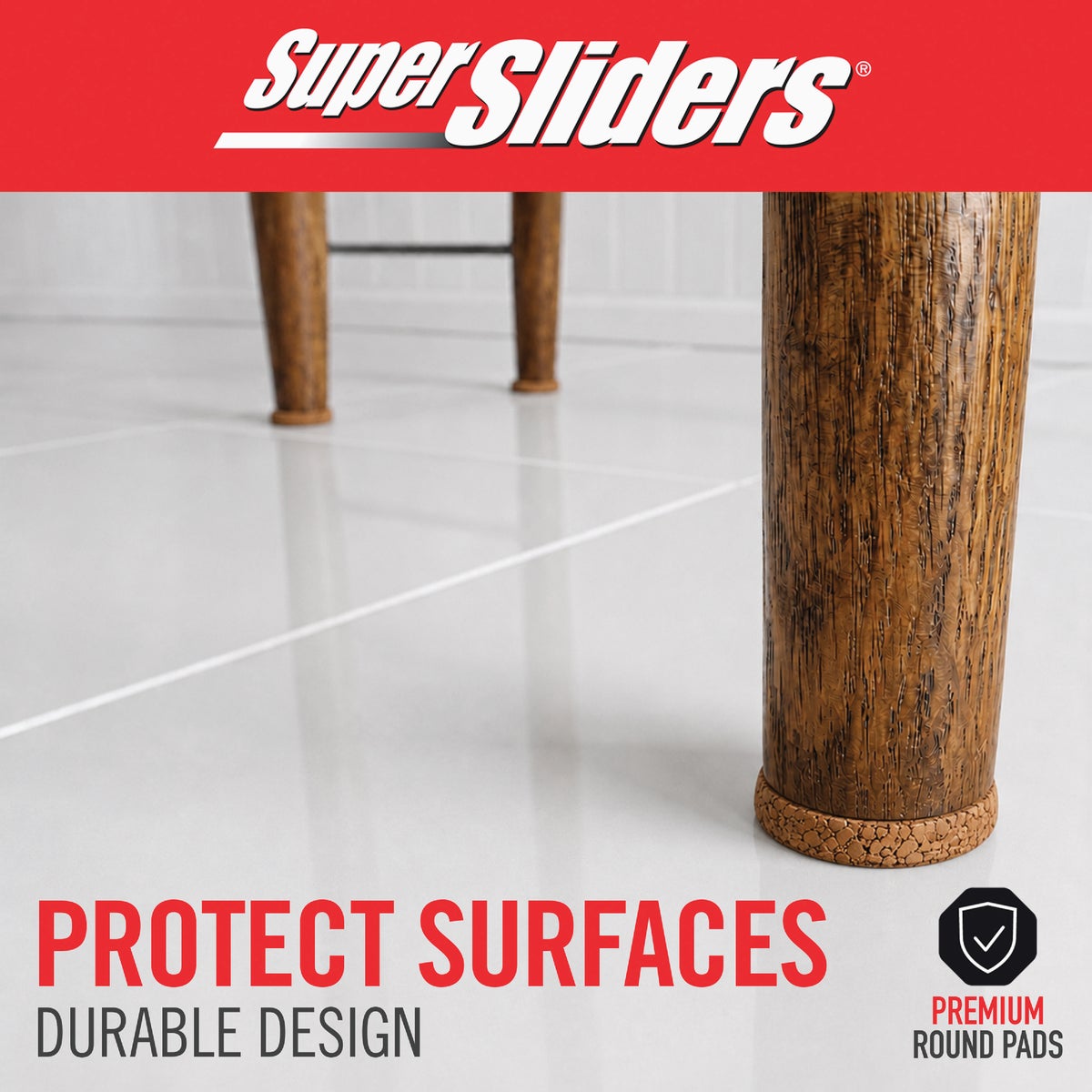 Super Sliders 1/2 In. Bumpers Round Cork Furniture Pads (24-Piece) Image 6